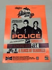 1982 The Police Picnic Montreal 16.75" x 22.75" Concert Tour Poster Quebec Sting