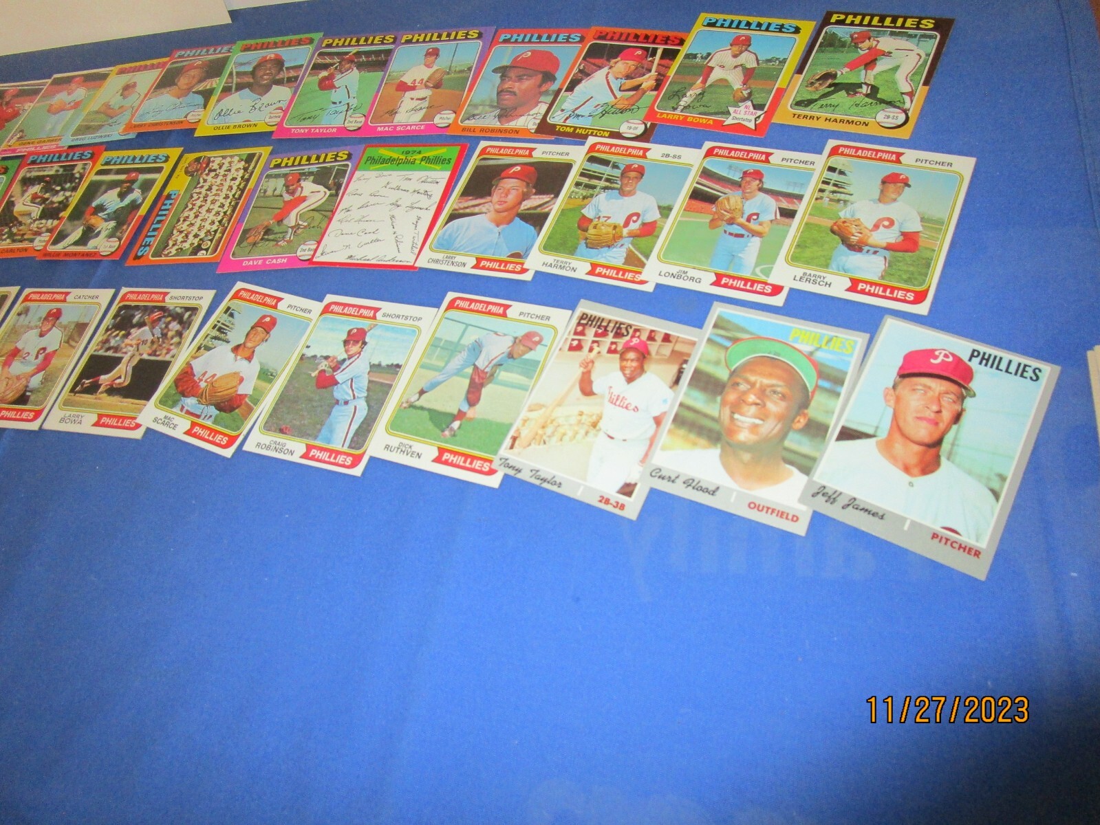 1970 1974 1975 1976 Topps Philadelphia Phillies Baseball Card Lot