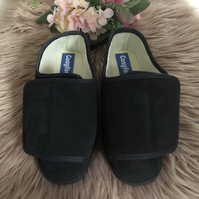 Damen Kuschelfüße Größe 6 EUR 39,5 Rowan dunkelblau extra geräumige Hausschuhe mit Karton