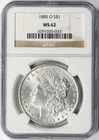 1885-O Morgan Silver Dollar $1 NGC MS62