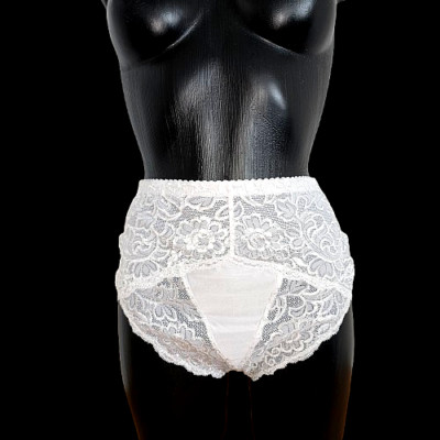 Robin Alexis exklusiver Slip in Weiß  Spitze Gr. 42 Luxus Lingerie Neu