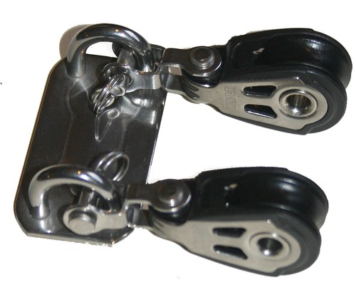 NAUTOS HT 5849 - LASER PART - STAINLESS STEEL PLATE WITH 2 HOLT NAUTOS BLOCKS - Picture 2 of 3