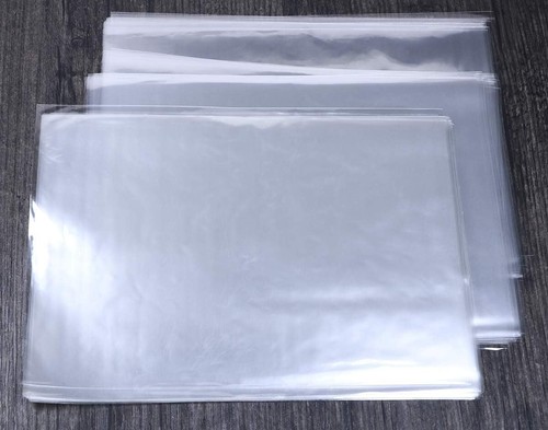 5 x 7 Inch Clear Flat OPP Cello Cellophane Treat Bags With 100Pcs Red Twist T... - Picture 2 of 2