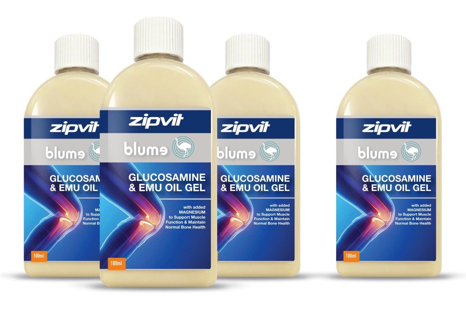4 X 100ml Glucosamine and Emu Joint Gel Blume + Magnesium eBay
