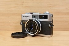 Vintage Minolta Hi-Matic F 35mm Rangefinder Film Camera, Rokkor 38mm f2.7 Lens