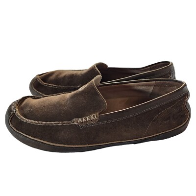 Olukai Mens 9 Lokahi Driving Moccasin Shoes Leather Slip On Loafer