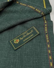 LORO PIANA SUMMERTIME Suiting Fabric GREEN Wo...