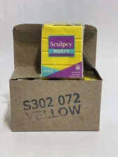 Polyform S302-072 Sculpey III Polymer Clay 2oz-Yellow (5Pk)