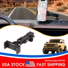 1PCS Black Dash Cell Phone Mount Holder For 2021 2022 2023 Ford Bronco 2/4 Door