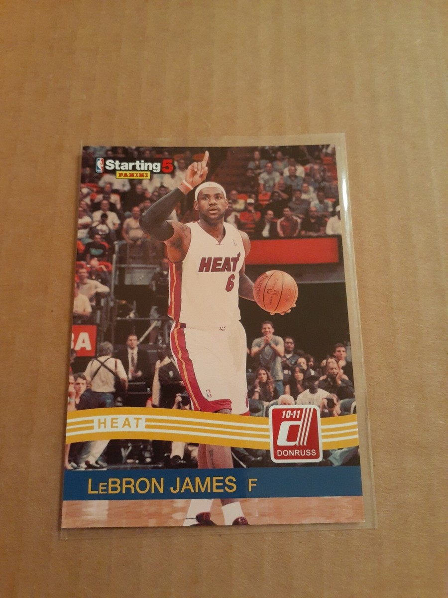 その他 nba panini clearly donruss LEBRON JAMES 2010-11 Panini Donruss Starting 5 # LJ Lebron James Card Miami