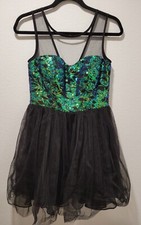 Women's Sequin Prom Dress Sparkly Evening Gown Formal Party Cocktail Outfit M