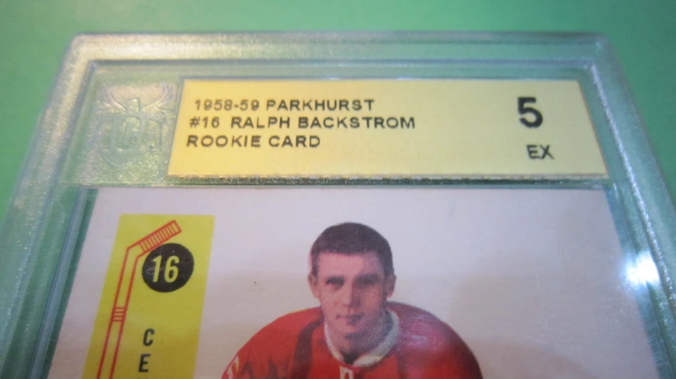 Ralph Backstrom • 1958-59 PARKHURST • #16 • Grado 5 Foto 2 de 4