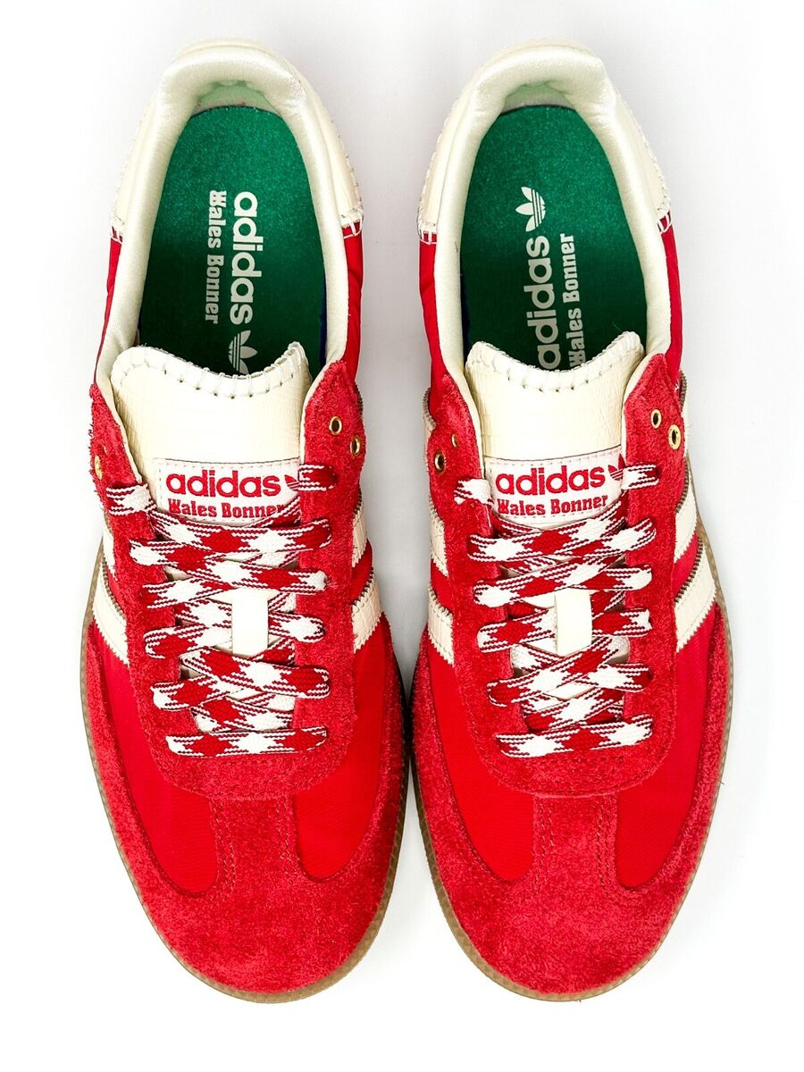 Adidas x Wales Bonner Men's Samba Low Top Sneakers Red/White Adidas x Wales Bonner Men's Samba Low Top Sneakers Red/White