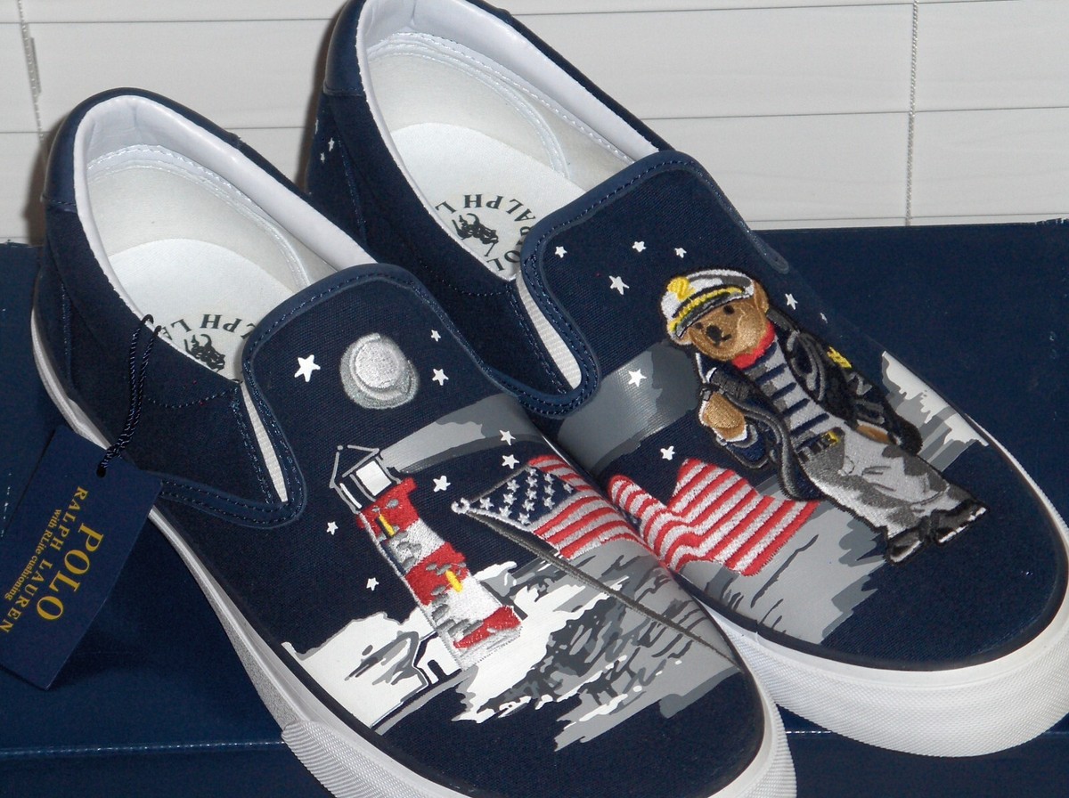 POLO RALPH LAUREN Men's Canvas Thompson LIGHTHOUSE USA POLO RALPH LAUREN Men's Canvas Thompson LIGHTHOUSE USA