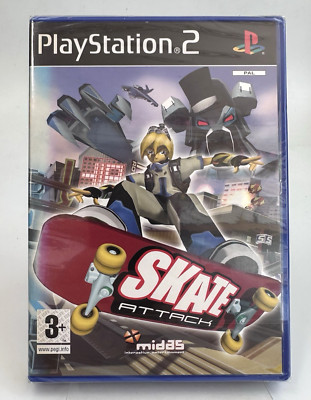 PS2 Skate Attack, neu und versiegelt *Clear Tearstrip*