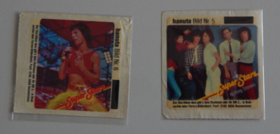 Super Stars 1983 - Hanuta  Nr. 5 + 6  Mick Jagger + Rolling Stones