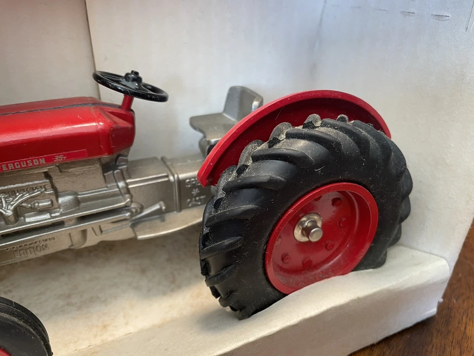 Massey Ferguson 35 1/16 Diecast Farm Tractor Replica Collectible By SpecCast - Image 4 of 4