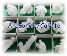 Mineral Specimens:  Aragonite and/or Calcite from Mexico (Your Choice)