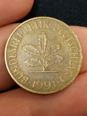 1991 BUNDES REPUBLIK DEUTSCHIAND 10 PFENNIG Kayihan coins T37