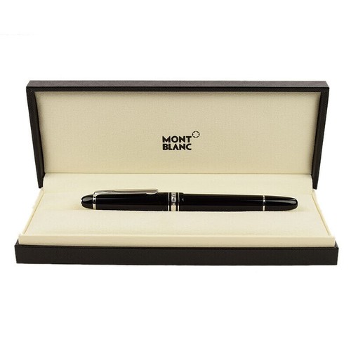 Penna a sfera Montblanc Classique Platinum Black P163 2865 regalo a cura. - Foto 4 di 9