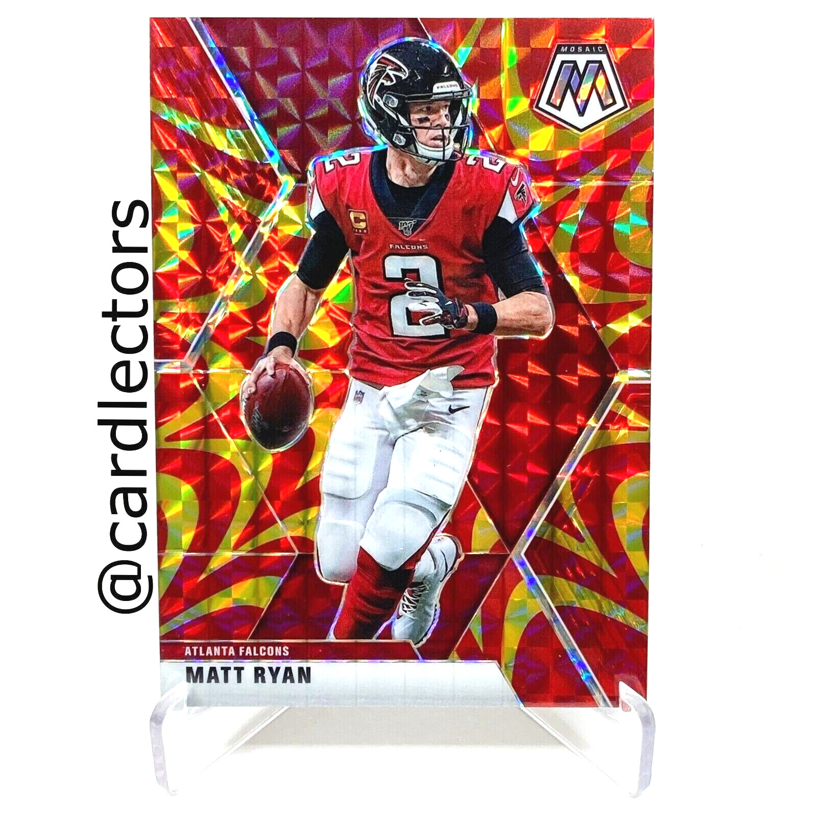 2020 Panini Mosaic Football MATT RYAN #14 Reactive Gold PRIZM Parallel FALCONS