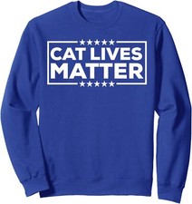 Donald Trump 2024 Cats, Cat Lives Matter Trump Unisex Crewneck Sweatshirt