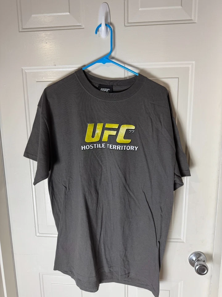 Новая винтажная мужская футболка UFC 77 Anderson Silva VS Rich Franklin 2007 L без бирок - Изображение 2 из 4