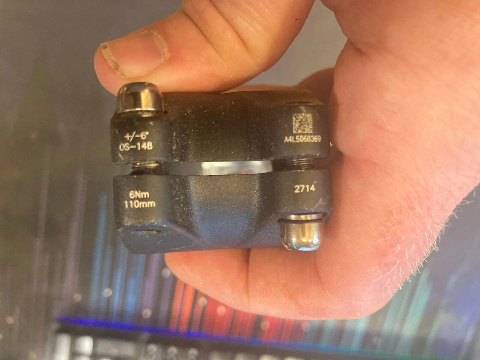 FSA Gossamer Stem, 110mm, 6 Degree. 31.8mm, 1 1/8". Black and Silver - Image 3 of 4