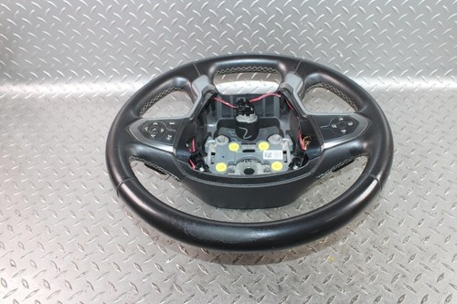 14-19 GM Truck *WORN* Black Leather Driver Column Steering Wheel W/ Controls OEM - Picture 5 of 12
