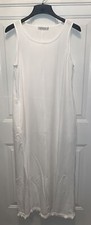 miss look ladies suze s white long maxi dress pockets