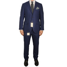Men Suitsupply Suit Lazio Vitale Barberis Pure Wool S120's 27 EU54S UK/US44S