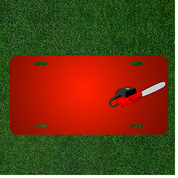 Custom Personalized License Plate With Add Names To Chainsaw Tool Gas