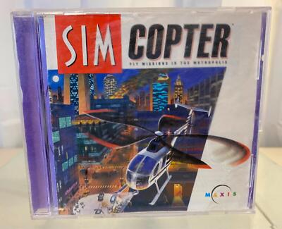 Sim Copter PC Game /CD Rom 1998 Maxis Inc. For Windows 95
