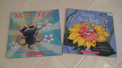 Two (2) Scholastic - Mouse's First Spring and Snug as a Bug- Paperbacks