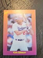 1989 Classic Travel Orange Baseball Card #120 Kirk Gibson Los Angeles Dodgers 