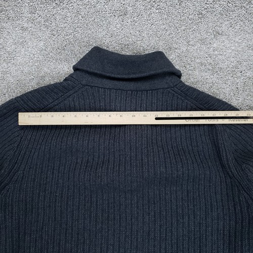 Duluth Trading Pullover Herren Large grau Baumwolle Wolle Schalkragen Infanterie Pullover - Bild 7 von 11