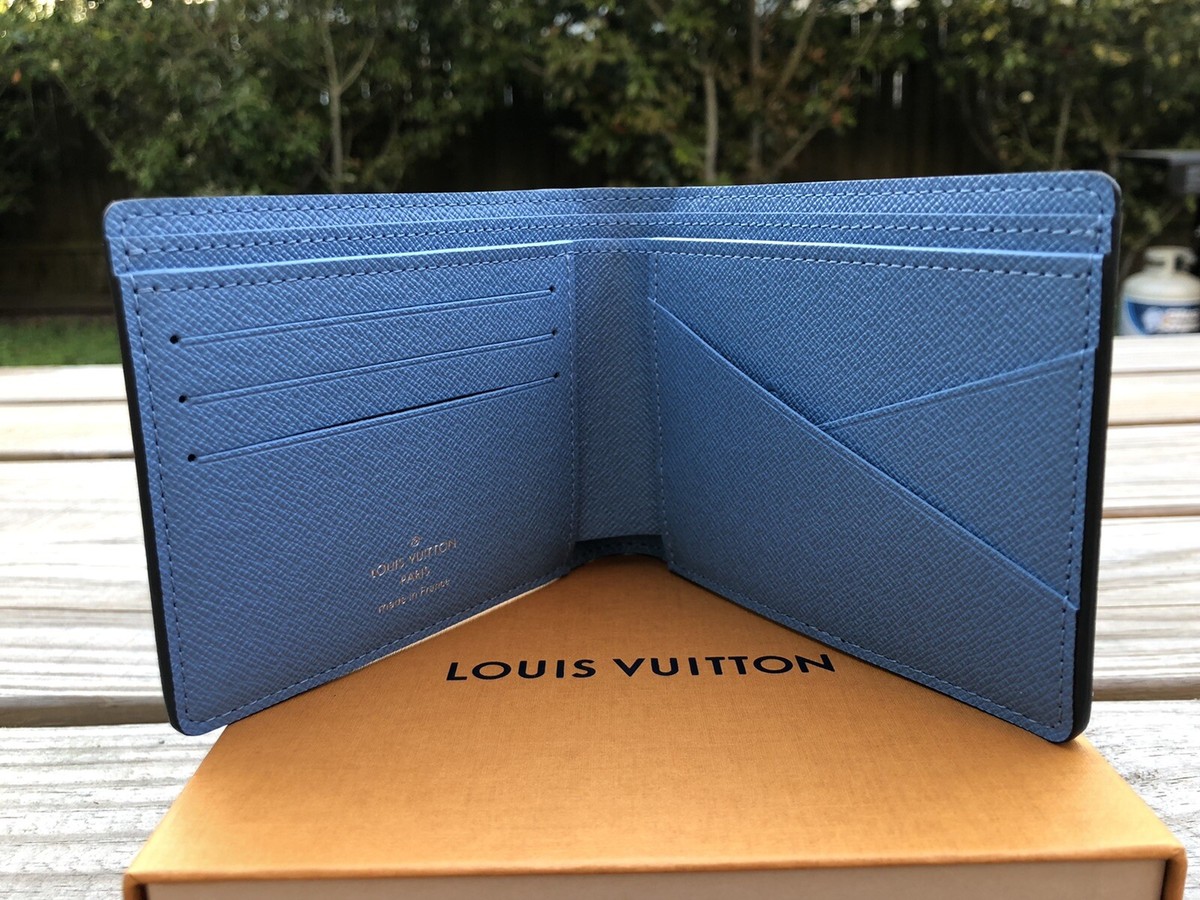 Louis Vuitton 2021 Taigarama Denim Blue Multiple Wallet
