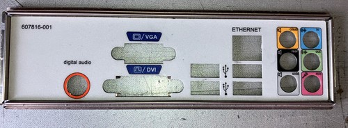 Plaque Arrière I/O Shield Pour HP 607816-001 - Impression PLA - Occasion