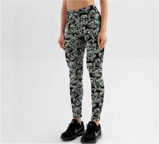 Leggings Green Zombie Design - L to 2XL Sizes - LL0004