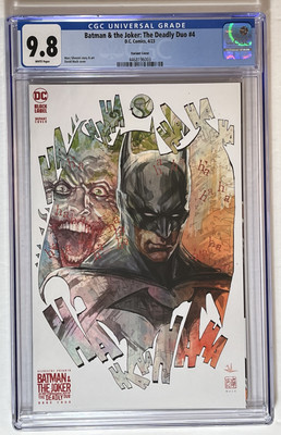 BATMAN JOKER DEADLY DUO #4 CGC 9.8 NM/Mint    Mack Variant Cover   DC Comics