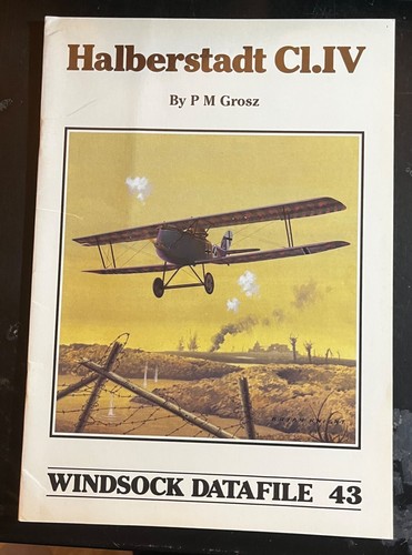 Halberstadt Cl.IV WINDSOCK Datafile 43 PM GROSZ DRAWINGS PHOTOS SIDEVIEWS RARE - Picture 2 of 8