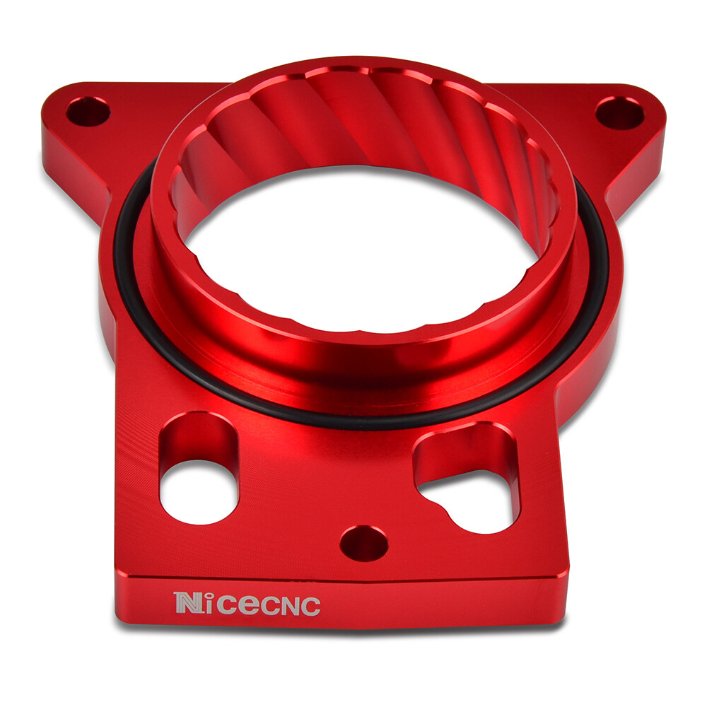 Red Anodised Air Intake Throttle Body Spacer For Chevy SSR V8 5.3L Gas