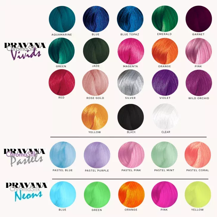 Color de cabello semipermanente Pravana Chromasilk Vivids 3 oz. - TODOS LOS TONOS DISPONIBLES Foto 3 de 3