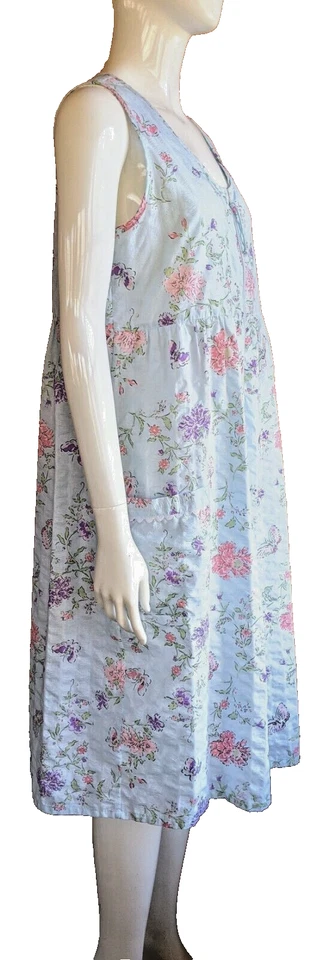 Vestido de casa Granada para mujer camisón talla M mariposa floral cottagecore femenino Foto 4 de 4