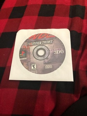 W.D.L. Thunder Tanks Sony Playstation 2000 Disc Only Tested Works Great