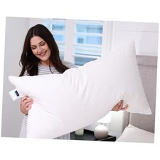  Luxury Down Pillow Queen Size, Firm Queen Size(Pack of 1) Goose Down Blend