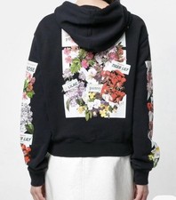 Off White Virgil Abloh Hoodie Floral Hoodie Size XS/Small IMMACULATE