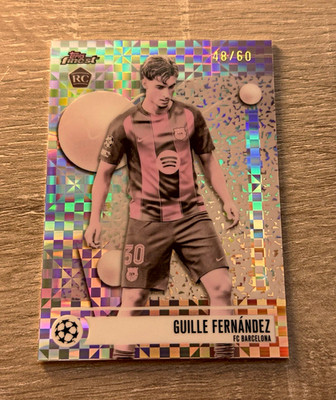 Topps 2026 Finest UEFA Champions League Guille Fernández FC Barcelona #46 RC /60