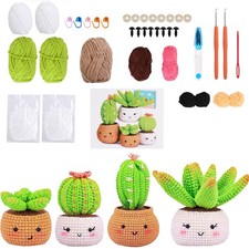 DIY for Beginners Crochet Starter Kit for Kids Adults Knitting Kit