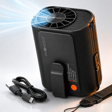 10000mAh Waist Clip Fan 3 Speed USB-C Rechargeable Hanging Fan